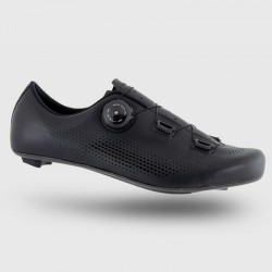 Zapatillas Carretera Ciclismo Light Negras horma ancha