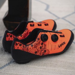 2-Zapatillas MTB Galaxy Calaveras Naranjas